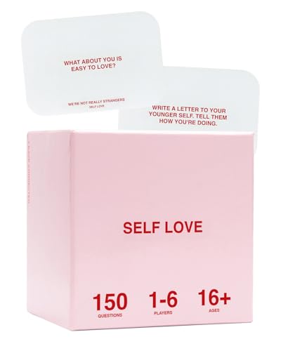 WE'RE NOT REALLY STRANGERS Self-Love Edition Card Game – A Journey to Self-Discovery and Empowerment for Singles, Couples, Adults, & Teens - for Memorable Game Nights, Ages 15+, 1-2 Players - style: Self Love