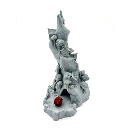 Mountain Village Dice Tower - D&D RPG Tabletop Gaming Accessory - Modular Design for Easy Storage