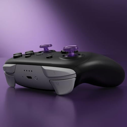 eXtremeRate Replacement 3D Joystick for Nintendo Switch 2 Pro Controller, Left Right Analog Stick Thumbsticks with Screwdriver Tools for Switch 2 Pro, Multi-Colors Options - Clear Altomic Purple - color: Clear Altomic Purple