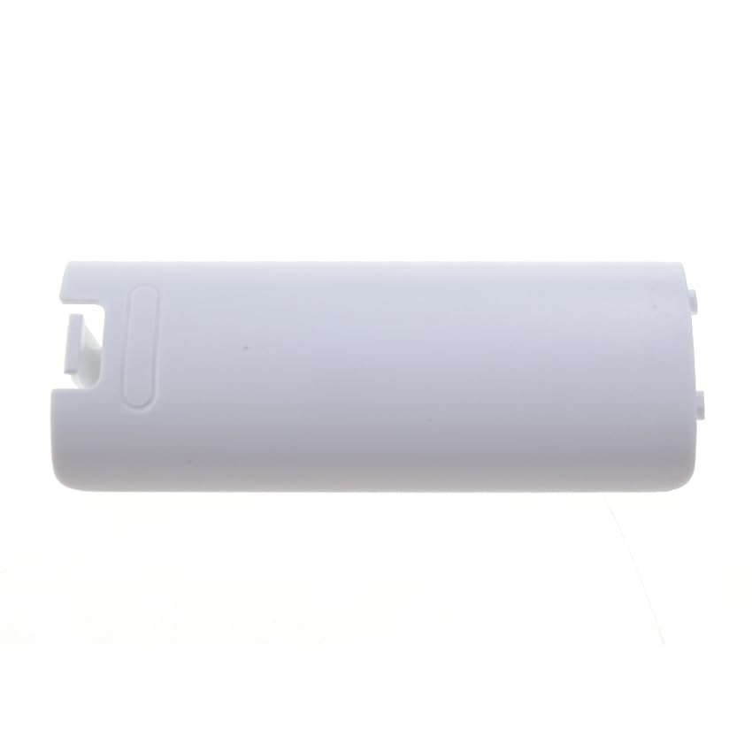 VAPXSGI 1Pcs 7 Colors Battery Cover Back Case For Wii Game Controller Remote Controller Gamepad Handle Battery Lid Door Shell Replacement (White) - color: White
