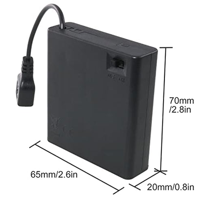 USB Female Socket 4 AA Battery Case Box Holder with ON-Off Switch