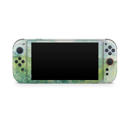 Glossy Glitter Gaming Skin Compatible with Nintendo Switch 2 Console Only - Green Wheat Fields - Premium 3M Vinyl Protective Wrap Decal Cover - Easy to Apply | Crafted in The USA by MightySkins - color: Green Wheat Fields, size: Switch 2 Console Skin Only