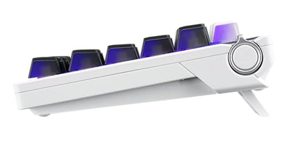 ASUS ROG Azoth X Wireless Mechanical Gaming Keyboard – 75% TKL, Tri-Mode Connectivity, Hot Swappable Pre-lubed ROG NX V2 Snow Linear Switches, South-Facing PCB, PBT Keycaps, PC/Mac Support - White - color: White, size: Snow Linear, style: Azoth X