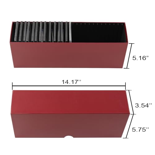 CROSSDESIGN Slotted Graded Card Storage Holder Container Trading Cards | Boxes with Slat Storage Boxes