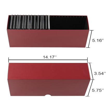 CROSSDESIGN Slotted Graded Card Storage Holder Container Trading Cards | Boxes with Slat Storage Boxes