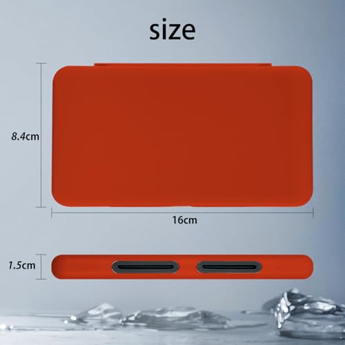 ONETIAOLONG Switch Game Case Holder for Switch 2 & OLED & Lite with 24 Cartridge Slots and 48 Micro SD Card Storage with Magnetic Closure,Protective Hard Shell and Soft Lining for Easy carrying - color: Red, style: 24-slots