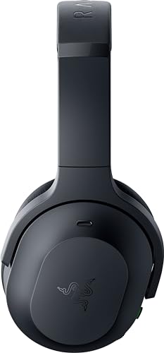 Razer Barracuda Pro Wireless Gaming Headset, Hybrid ANC, Black | 2.4GHz Wireless + Bluetooth, THX AAA, 50mm Drivers, Integrated Mic, 40 Hr Battery - color: Classic Black, size: Standard, style: Barracuda Pro