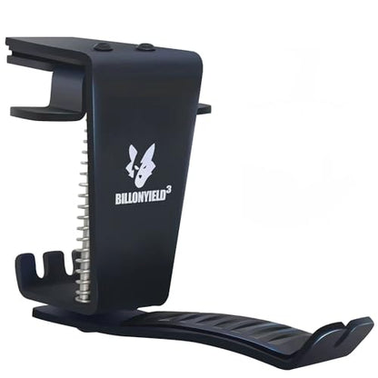 Headset Headphone Hook Holder Hanger Mount, Headphones Stand for Desk, Headphone Clamp Under Desk Design with Adjustable & Rotating Arm Clamp for PC Gaming, Office
