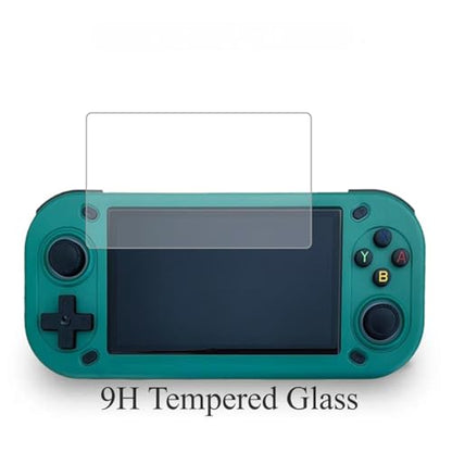 Game Console R43S Screen Tempered Glass Film 9H Anti Scratch Anti Impact Protective Cover, Handheld Game Console R43S Monitor Protector.