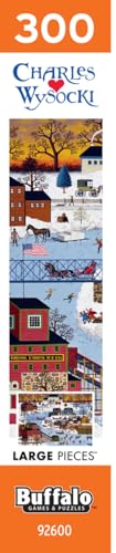 Buffalo Games - Charles Wysocki - Cider Brook Farm - 300 Large Piece Puzzle | Art by Charles Wysocki, Made in USA, Easy-Grip Pieces, Recycled Board, Size: 22 x 15 in, With Poster, Frameable Art, Giftable