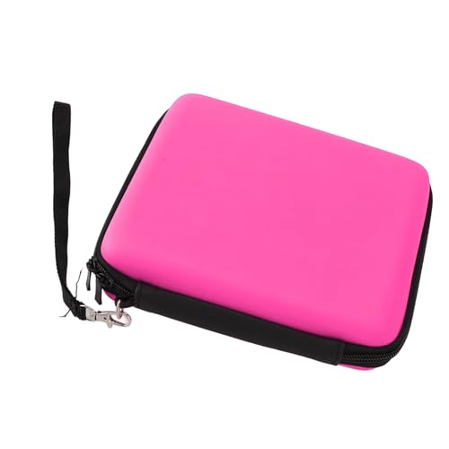 LUCKDANO Carrying Case for 2DS - Protective Hard Shell with 8 Game Card Holders - Compatible with 2DS Console Accessories Shockproof & Travel Case Portable Pouch with Wrist (#12) - color: Pink