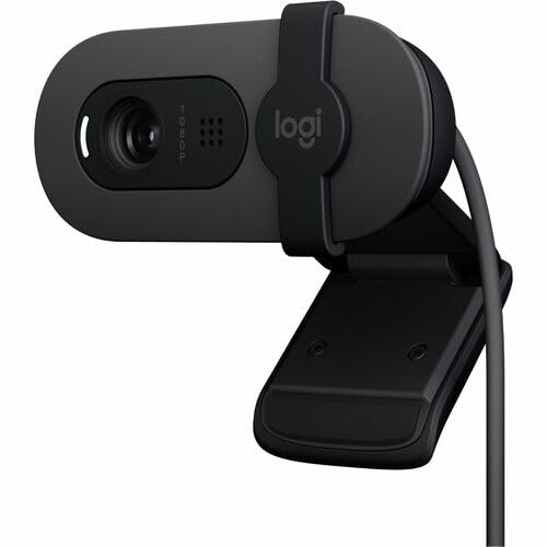 Logitech 960001580 Brio 100 1080p Full HD Webcam (Graphite) (Renewed) | Full HD