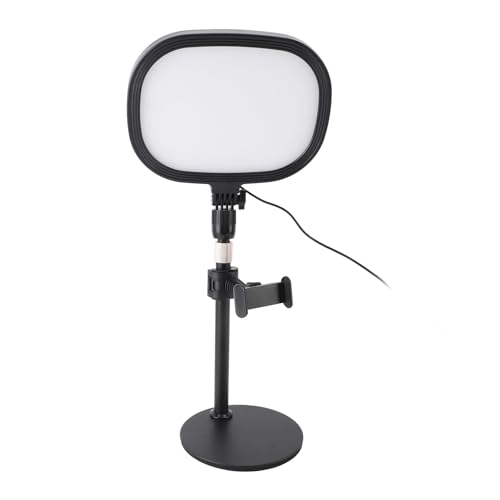Video Conference Light Desktop Video Conference Lighting Kit with Adjustable Stand and Phone Holder for Zoom, Streaming, Video Recording, Makeup, Webcam Use