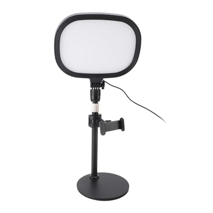 Video Conference Light Desktop Video Conference Lighting Kit with Adjustable Stand and Phone Holder for Zoom, Streaming, Video Recording, Makeup, Webcam Use