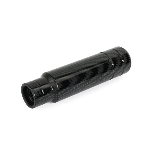 BARTOO Aluminum Alloy Heavy Weighted Shifter Knob, 5" Auto Gear Shift Knob, Car Gear Lever Stick Shifter Handle,with 3 Threaded Adapters M8 M10 M12,Fit Most Automatic Manual Vehicle(Carbon Fiber) - color: Carbon Fiber