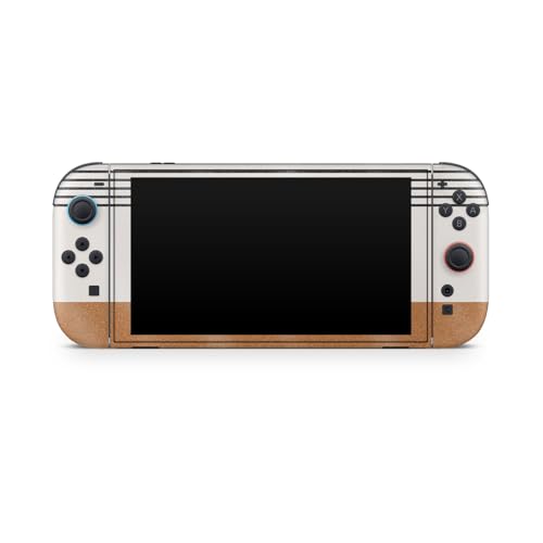 Glossy Glitter Gaming Skin Compatible with Nintendo Switch 2 Console Only - Neutral Stripes - Premium 3M Vinyl Protective Wrap Decal Cover - Easy to Apply | Crafted in The USA by MightySkins - color: Neutral Stripes, size: Switch 2 Console Skin Only, styl