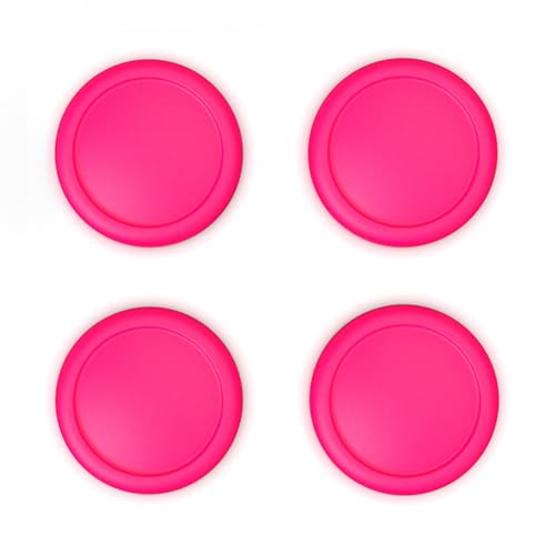 eXtremeRate PlayVital Switch Joystick Caps, Switch Lite Thumbstick Caps, Silicone Analog Cover for OLED Joycon Thumb Grips - Bright Pink - color: Bright Pink
