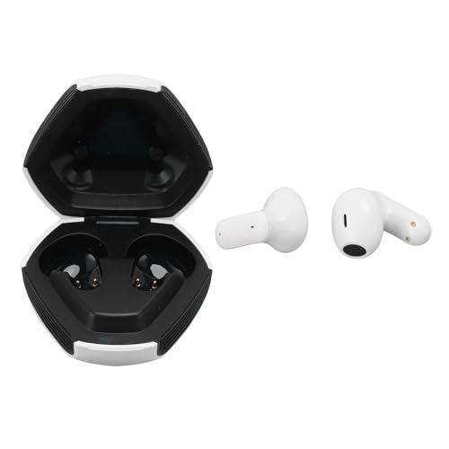 ASHATA Wireless Earbuds, 5.2 Gaming Headphones with Low Latency Noise Cancelling, Lightweight Ergonomic Design for Android iOS