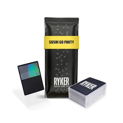 Ryker | Compatible with Sushi Go Party, Protector Sleeve Kit | PVC and Acid Free | Clear Protectors Top loaders for Card Games | (181 Qty) (56 x 87 mm)