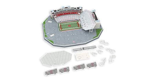 Pro-Lion 3D Jigsaw Puzzle of Nebraska Memorial Stadium – 162 Pieces | Nebraska Huskers College Football Model | NCAA Football Stadium Building Kit | Creative Gift for Men, Boys & Kids Aged 8+ - style: Nebraska Huskers