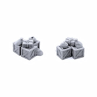EnderToys Cargo Piles - DND Terrain Scenery for Tabletop 28mm Miniatures Wargame
