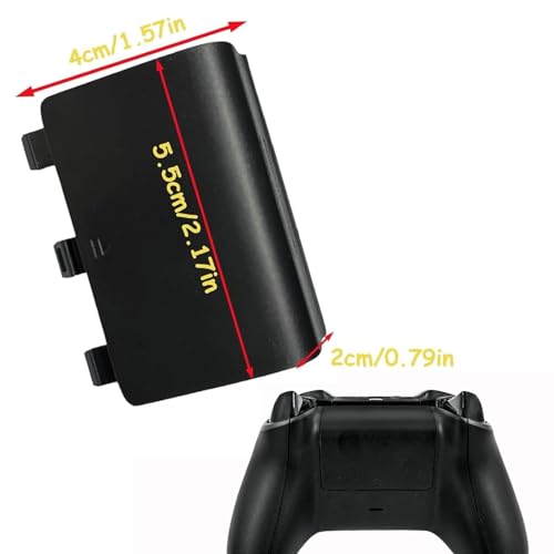 4 Pack Battery Cover for Xbox One&One S/X Controller Cover, Replacement Battery Back Cover,Back Shell Covers for Xbox One S/X,Controller(Random Colar) - color: Random Colar