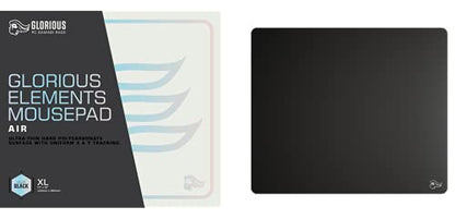 GLORIOUS Elements Air Mousepad - XL Hard and Ultra Thin Polycarbonate Flexible Surface Large Gaming Mouse Pad 15"X17" Extended Hard Mousepad (Helios) (GLO-MP-ELEM-AIR) - color: Air