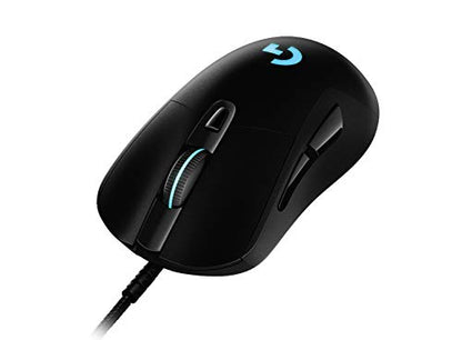 Logitech G403 Hero Wired Gaming Mouse, Hero 16K Sensor, 16000 DPI, RGB Backlit Keys, Adjustable Weights, 6 Programmable Buttons, On-Board Memory, Braided Cable, PC/Mac/Laptop - Black