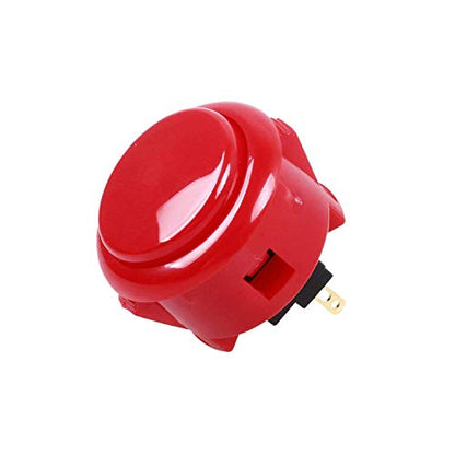 SANWA 2 pcs OBSF-30 Original Push Button 30mm Red - for Arcade Jamma Video Game & Arcade Joystick Games Console (Red) S@NWA - color: Red