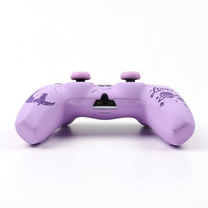 Moonlit Cats with a Loving Heart Controller Skin Compatible with PS5/Playstation 5 Controller, RALAN Protector Case Cover Customised Thumb Grip - color: MCats Purple