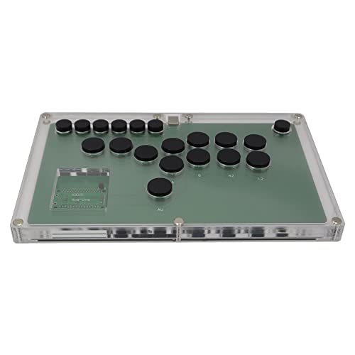 TruBoost FightBox B1-PC-W Ultra-Thin All Buttons Leverless-Style Arcade Joystick Fight Stick Game Controller For PC USB Hot-Swap Cherry MX