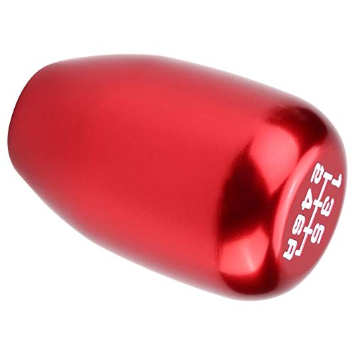 Dweekiy Weighted Metal Shift Knob (157g) 6-Speed Universal Manual for Real Car & Sim Racing, Red Gear Shift Head Shifter - Ergonomic Grip, Fits G29/G920 - color: Red