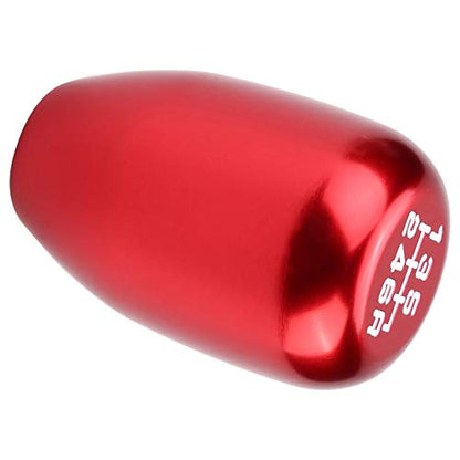 Dweekiy Weighted Metal Shift Knob (157g) 6-Speed Universal Manual for Real Car & Sim Racing, Red Gear Shift Head Shifter - Ergonomic Grip, Fits G29/G920 - color: Red