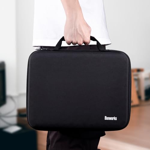 Banworks Hard Shell Travel Case for Arturia MicroFreak Hybrid Synthesizer, 1000D Water-Resistant Nylon Oxford, Shockproof Protective Bag Storage/Carrying Case JT/HCQSNB-13 (Case Only, 1 Piece) - size: For Arturia MicroFreak