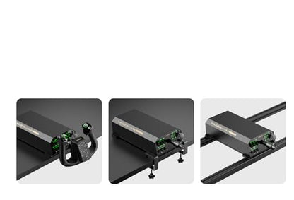 MOZA AY210 Force Feedback YOKE Base Flight Simulator FFB Controls, Black | 9Nm Torque, 210N Push Force, High-strength Steel, 150mm Travel Distance, Programmable Switch Panel
