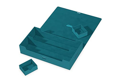 Ultimate Guard Omnihive 1000+, Deck Case for 1000 Double-Sleeved TCG Cards + 2 removable Trays, Petrol, Magnetic Closure & Microfiber Inner Lining - color: Petrol