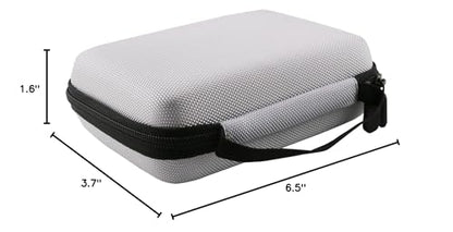 WERJIA Hard Carrying Case Compatible with RG447V/RG DS/ XF40H Handheld Game Console, Mesh Pocket fits Cable, SD Card (Grey) - color: Grey