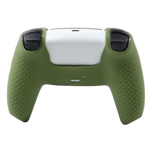 Dark Green Camo Controller Skin Compatible with PS5/Playstation 5 Controller, RALAN Protector Case Cover Customised Thumb Grip - color: Dark Green Camo
