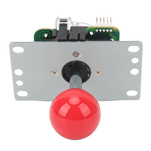 Joystick, High Sensitivity Light Resilience Game Fighting Stick Small Shaking Distance for Game Console(Red) [video game] [video game]