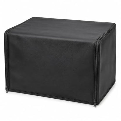 Custom Insulated Equipment Cover, Silver Oxford Fabric, Made to Measure | Made to measure with thermal lining, water-resistant surface, optional zipper access, and logo or text customization - color: PU Leather Dust Cover