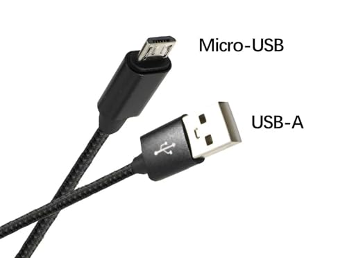 Replacement USB A to Micro B Braided Charging Cable, Compatible with Xbox One Controllers, Samsung Phones, Fire HD 10 Tablets, and Sticks, Slim/Pro，PS4，PC（3.3FT）