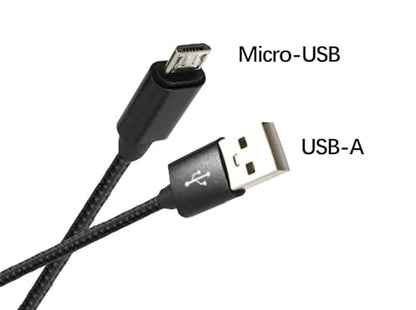 Replacement USB A to Micro B Braided Charging Cable, Compatible with Xbox One Controllers, Samsung Phones, Fire HD 10 Tablets, and Sticks, Slim/Pro，PS4，PC（3.3FT）