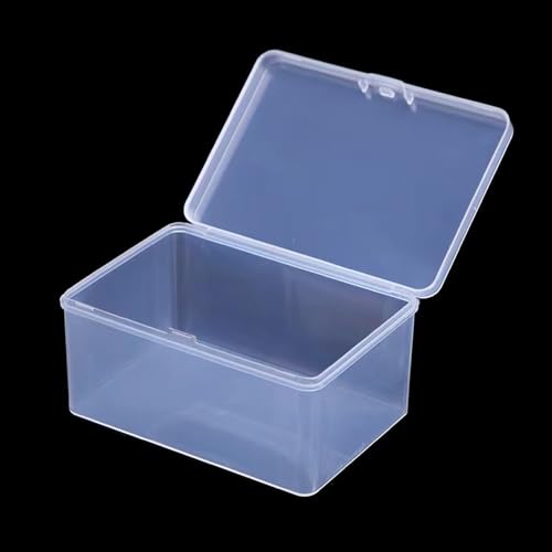 3PCS Clear Plastic Playing Deck Card Storage Box,Plastic Card Boxes,Collectible Trading Card Cases, Card Case Holder,Plastic Storage Containers Box for Game Card,Puzzle, chess pieces - color: Clear(3Pcs)