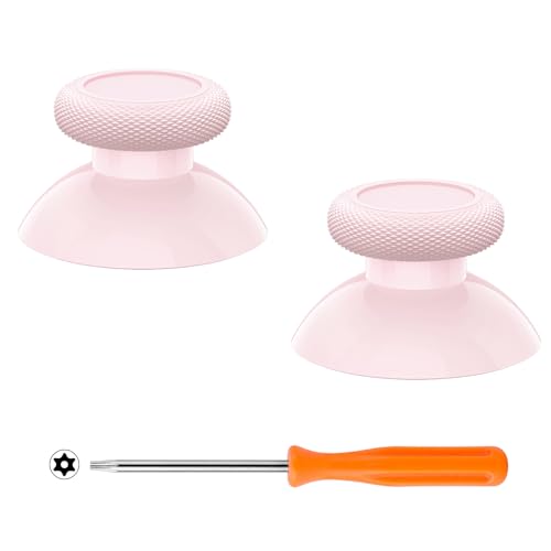 eXtremeRate Replacement Thumbsticks for Xbox Core Wireless Controller, Joysticks Repair Kit for Xbox Series X/S Controller, Custom Analog Stick Buttons for Xbox One S/X/Elite - Cherry Blossoms Pink - color: Cherry Blossoms Pink