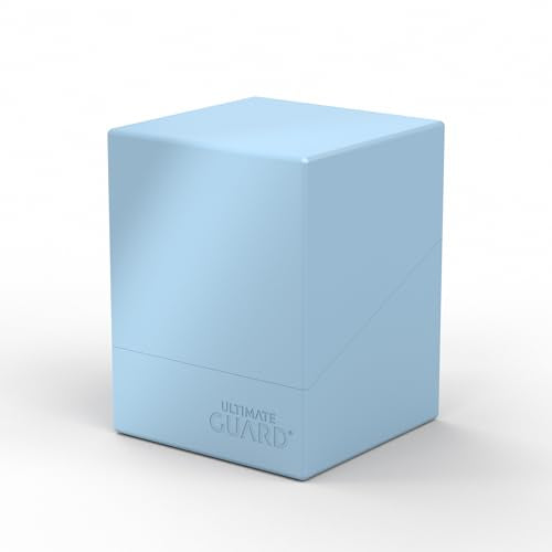 Ultimate Guard Boulder Solid 100+, Deck Case for 100 Double-Sleeved TCG Cards, Baby Blue, Secure & Durable Storage for Trading Card Games, No Transparency - color: Baby Blue