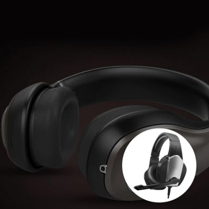 Professional Gaming Headset for Computer with Noise-canceling and Noise Reduction Features, Black Plastic Design, Comfortable for Watching Movies and Chatting,