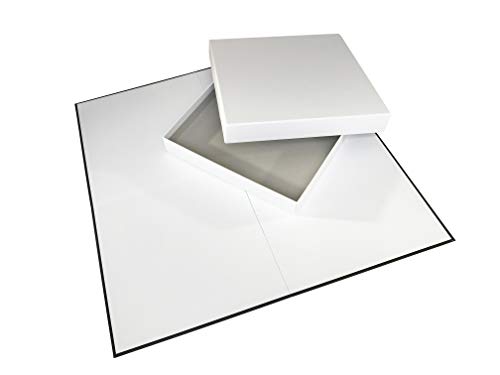 Blank Game Board & Box, 20 Inch DIY Create Your Own Board Game Kit | Design custom board games for classrooms, family fun, gifts, and game design projects - style: 20" Board/Box