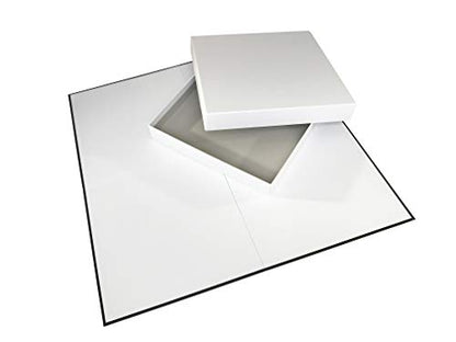 Blank Game Board & Box, 20 Inch DIY Create Your Own Board Game Kit | Design custom board games for classrooms, family fun, gifts, and game design projects - style: 20" Board/Box
