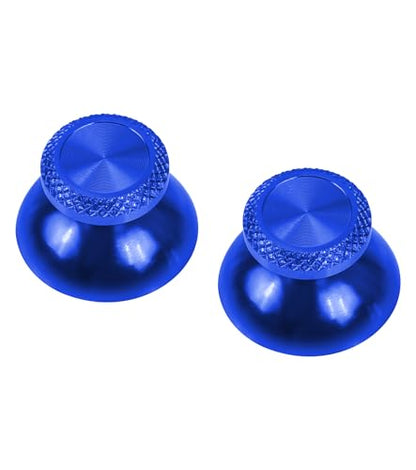 Ceozon Replacement Metal Thumb Grips Accessories for Ps5 Controller Thumbsticks Swap Joysticks Repair Kit (Blue)