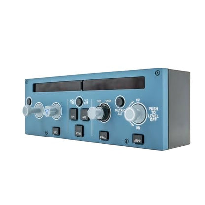 SYDYSOSO Cockpit Simulator 320 Series FCU-C, 1:1 Scale Flight Simulator Training-Inspired Control Panel, Metal Construction, USB Plug & Play, PC Compatible